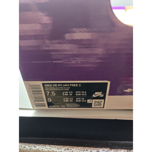 Nike SB Nyjah Free 2Pollen / Black-Pink BlastMen\'s‎ Size 7.5Women 9 CU9220-700 main image 9
